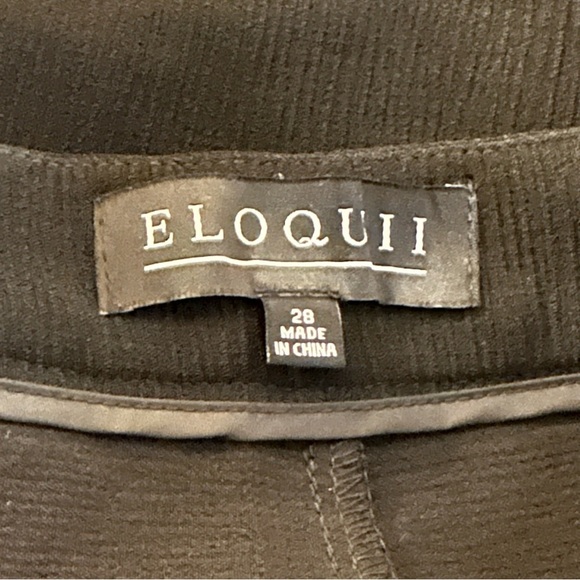 Eloquii Black Dress Shorts Four Button Closure Pockets Polyester Spandex Size 28 - Picture 10 of 12